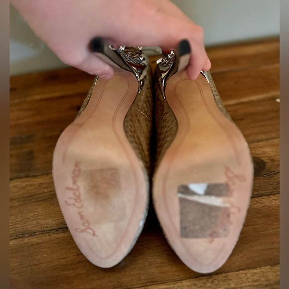 Sam Edelman "Evan" Heel - Zinc Snake, Size 5 - Picture 10 of 10